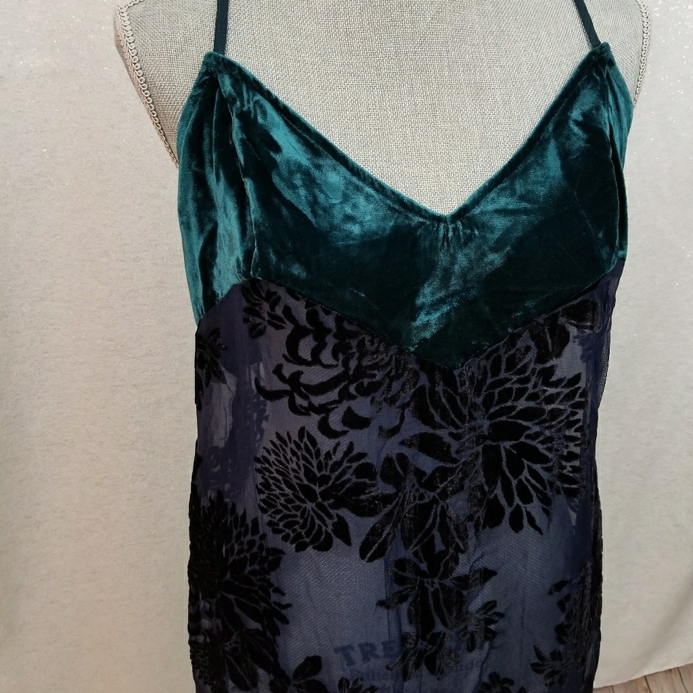 NWT Free People Velvet Floral Slip Dress - Picture 5 of 8